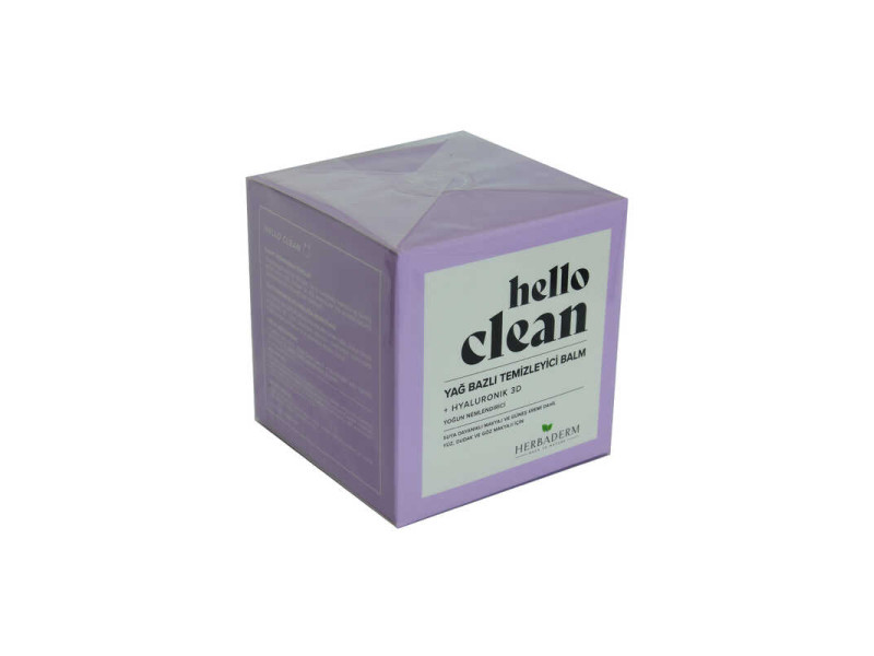 Hello Clean Yüz Dudak ve Göz için Yağ Bazlı Temizleyici Balm Hyaluronik 3D 100 ML Hello Clean Yüz Dudak ve Göz için Yağ Bazlı Temizleyici Balm Hyaluronik 3D 100 ML